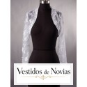 Chaqueta de encaje para novia manga larga