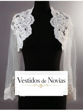 Chaqueta de encaje para novia