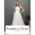 Traje de novia estilo princesa.