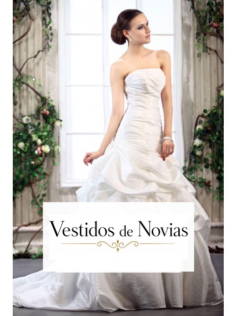 Traje de novia palabra de honor.