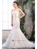 Vestido de novia de encaje.