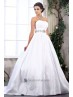 Vestido de novia palabra de honor.