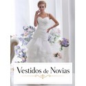 Vestido novia con tirantes.