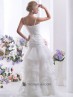 Vestido novia con tirantes.