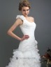 Vestido novia sirena de organza.