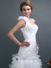 Vestido novia sirena de organza.