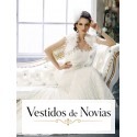 Vestido de noiva com penas.