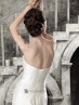 Vestido novia con pedrería.