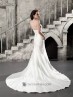 Vestido novia con pedrería.