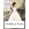 Vestido para novia corte princesa