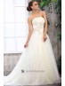 Vestido de novia con cristal.