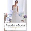 Tulle vestido de noiva.