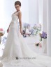 Vestido novia tirantes tul.