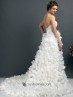 Vestido novia de línea A.