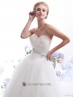 Vestido novia estilo gala con cristal.
