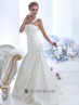 Wedding dress with draped.