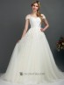 Vestido romántico de novia.