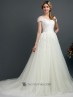 Vestido romántico de novia.
