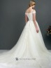 Vestido romántico de novia.