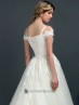 Vestido romántico de novia.