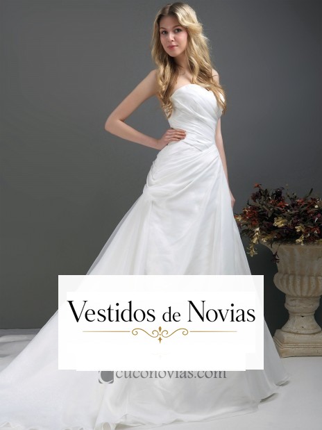 Vestido de novia organza.