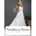 Vestido de novia organza.