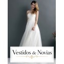 Vestido de noiva com motivos florais