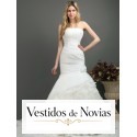 Vestido para novia corte sirena.