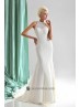 Vestido de novia escote halter.