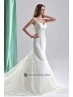 Vestido para novia escote de corazón.