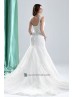 Vestido para novia escote de corazón.