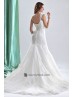 Vestido para novia escote de corazón.