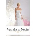 Vestido para novia estilo sirena.