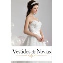 Robe de mariée tulle et organza.
