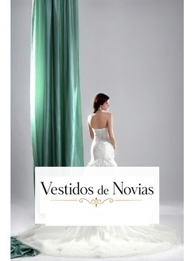 Vestido de novia ceñido  