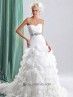 Vestido de novia en chifón.