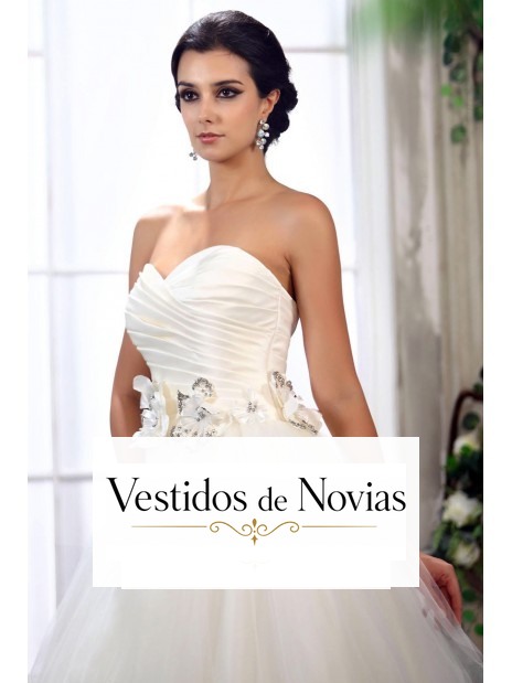 Vestido estilo princesa para novia.