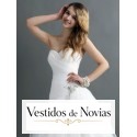 Traje de novia en organza.