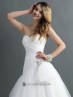 Wedding dress in organza.