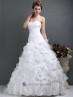 Wedding dress in organza.