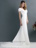 Vestido de novia de satén.