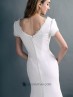 Vestido de novia de satén.