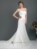 Vestido estilo sirena de encaje para novia.