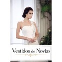 Vestido de novia estilo sirena con cristal.