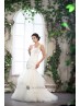 Vestido de novia estilo sirena con cristal.