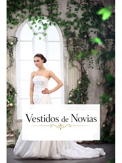 Vestido de novia falda abullonada