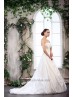 Vestido de novia falda abullonada
