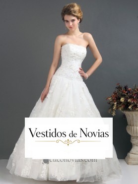 Vestido de novia corte princesa