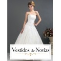Vestido de novia corte princesa