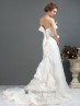 Vestido de novia en organdí.